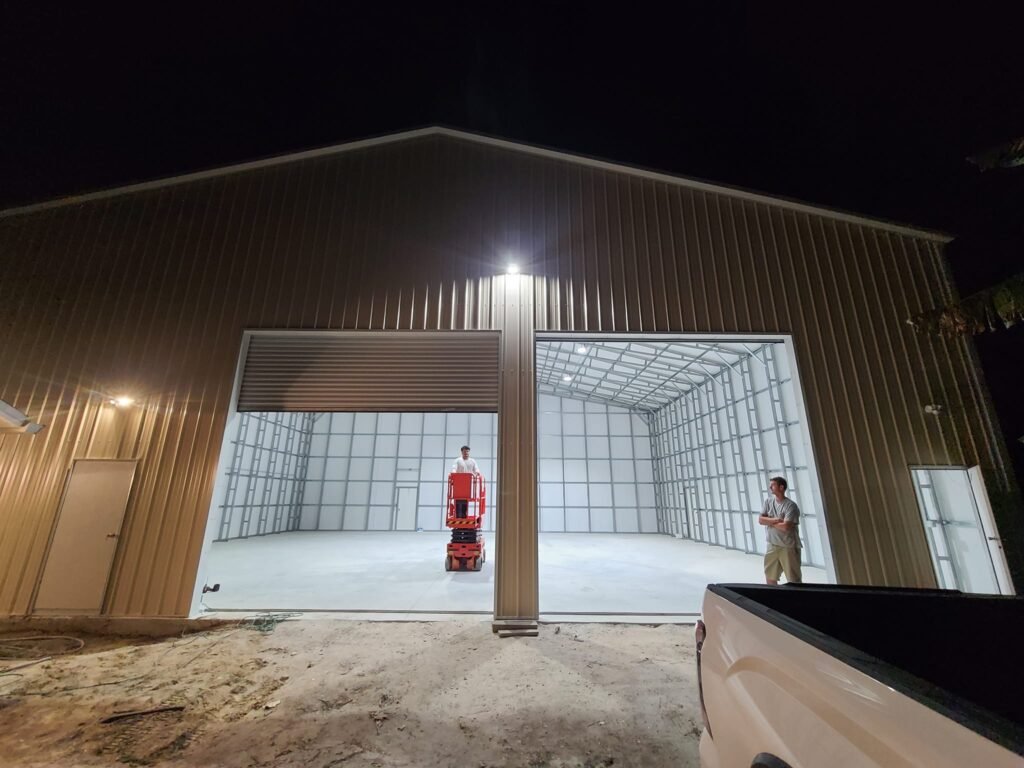Electrical Installations for Metal Garages - Patterson Electrical Contracting - Loxahatchee, West Palm Beach, Royal Palm Beach, Wellington, Palm Beach County - Electrician